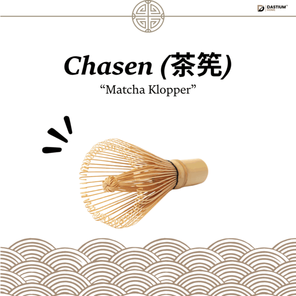 Handgemaakte bamboe matcha klopper (chasen) – traditioneel instrument voor het opschuimen van matcha tot een romige structuur