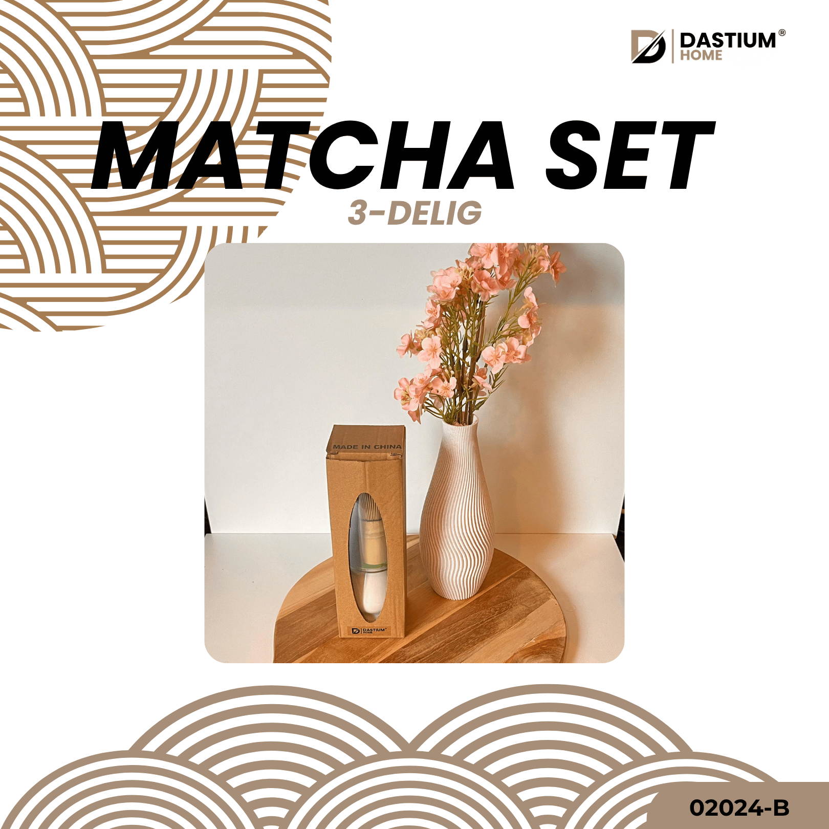 Witte Matcha Set 3-delig – Traditionele Japanse Theeset met Klopper & Lepel