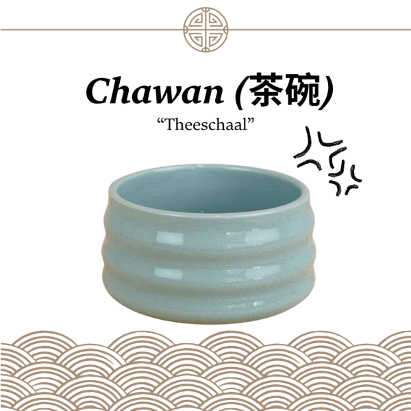 Chawan lichtblauw – stijlvolle Japanse matcha kom in zachte blauwe tint