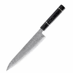 Dastium Home 67-laags Damascus koksmes 23cm met forged carbon handvat – Japans Gyuto mes van hoogwaardig Damascusstaal.