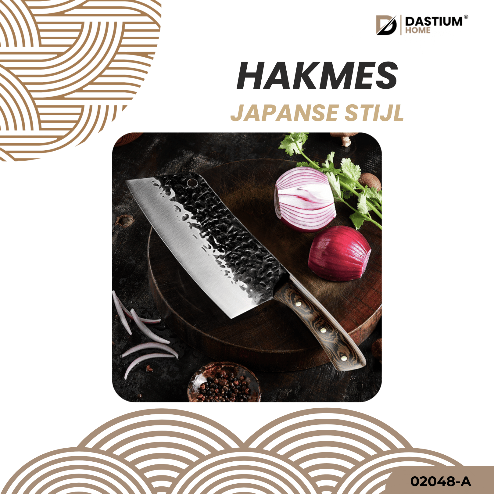 Dastium Home – Hakbijl Japanse Stijl Met Ergonomisch Wenge Houten Handvat