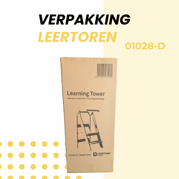 Dastium Kids Leertoren - Montessori Keukenhulp - Beige