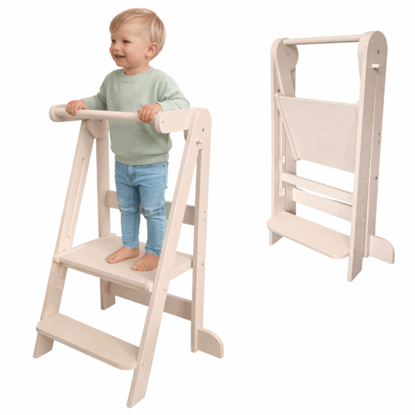 Dastium Kids Leertoren - Montessori Keukenhulp - Beige