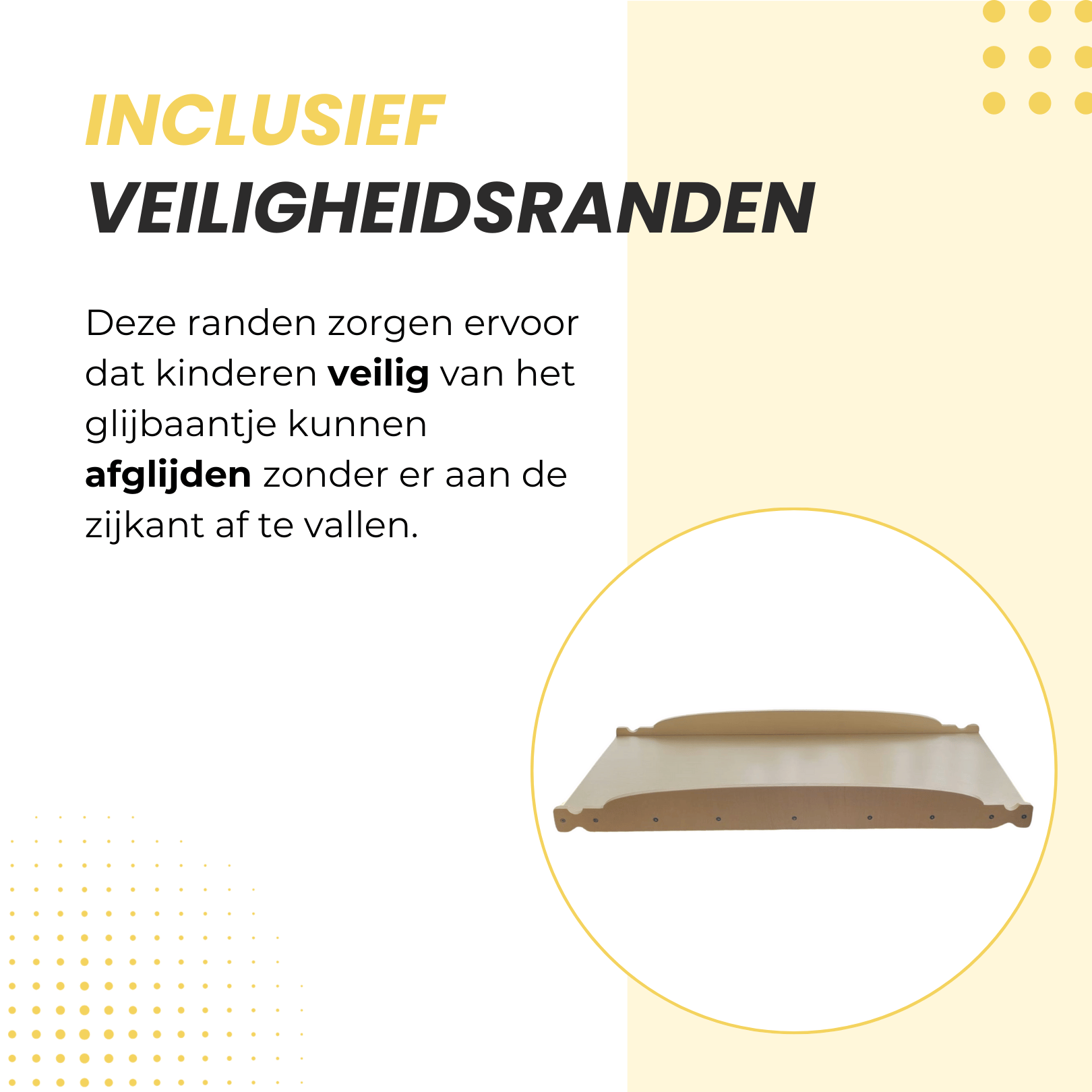 Naturel Montessori klimrek met veiligheidsranden voor extra bescherming